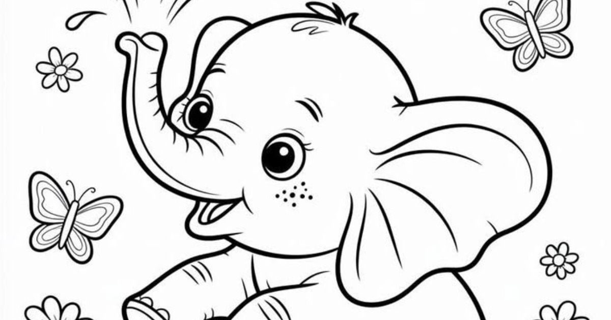 Cute Animals Coloring Book for Kids (PDF), image 5