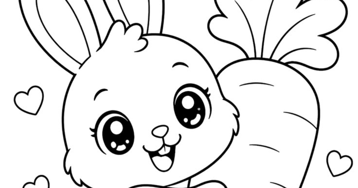 Cute Animals Coloring Book for Kids (PDF), image 2