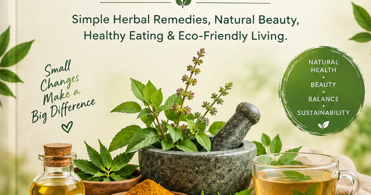 Beginner-Friendly eBook Natural Living Guide Herbal Wellness Education Traditional Herbal Knowledge Simple Daily Wellness Tips