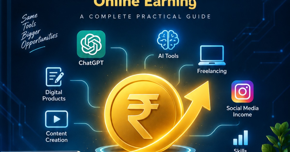 AI Se Income: ChatGPT & 50+ AI Tools Se Online Earning — Beginner Guide — image 2