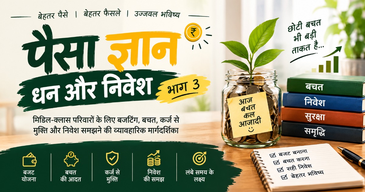 पैसा ज्ञान: धन और निवेश — भाग 3