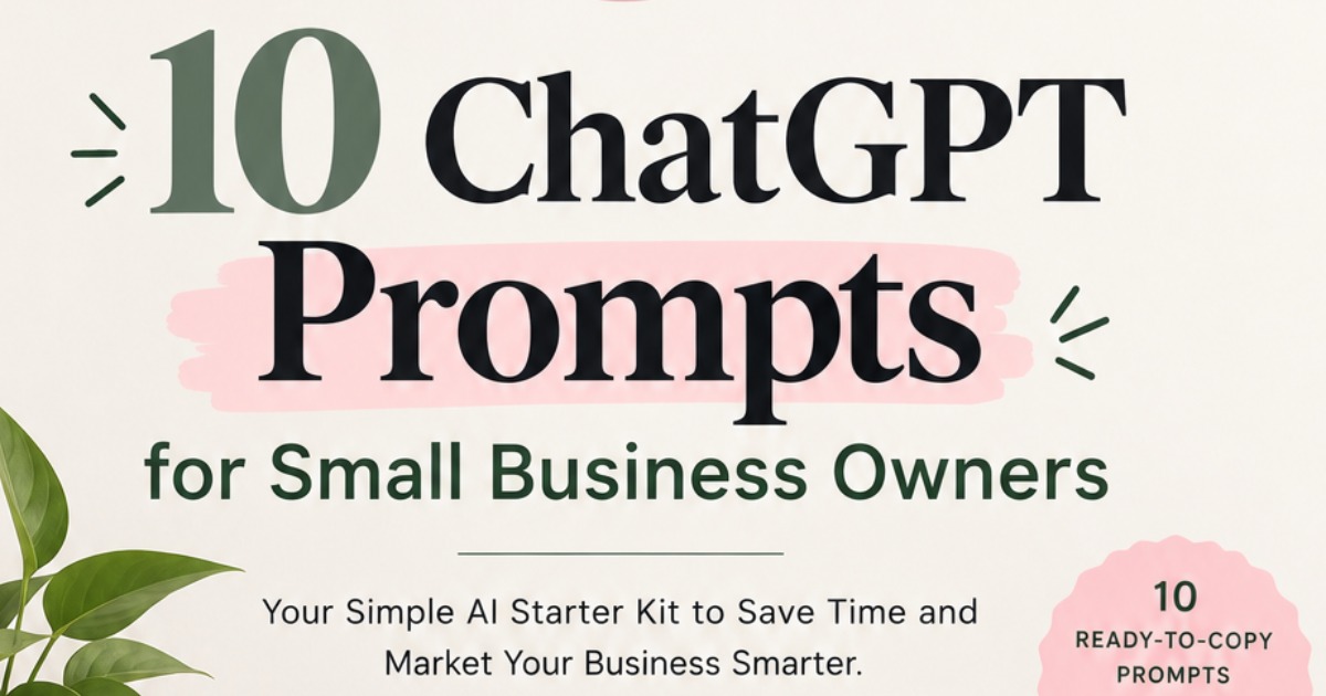 10 ChatGPT Prompts for Small Business Owners | GrowthKit Studio 💗, image 2