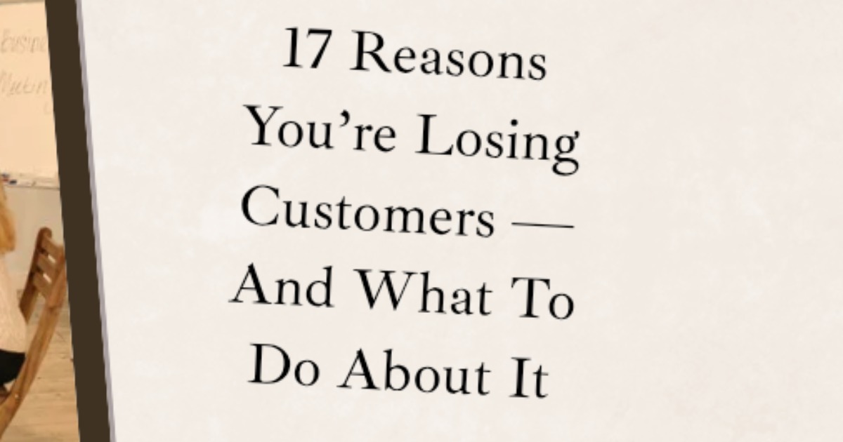 Why People Don’t Buy From You