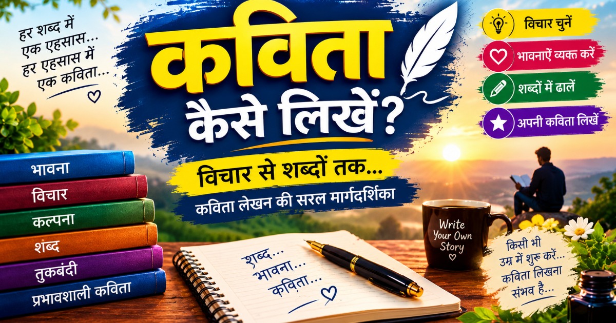 कविता कैसे लिखें।
