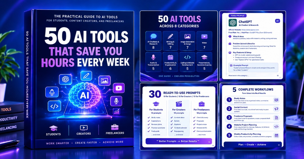 50 AI Tools That Save You Hours Every Week