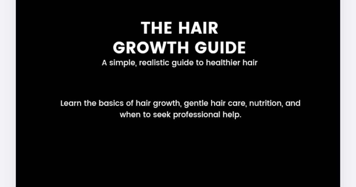 THE HAIR GROTH GUIDE, image 2