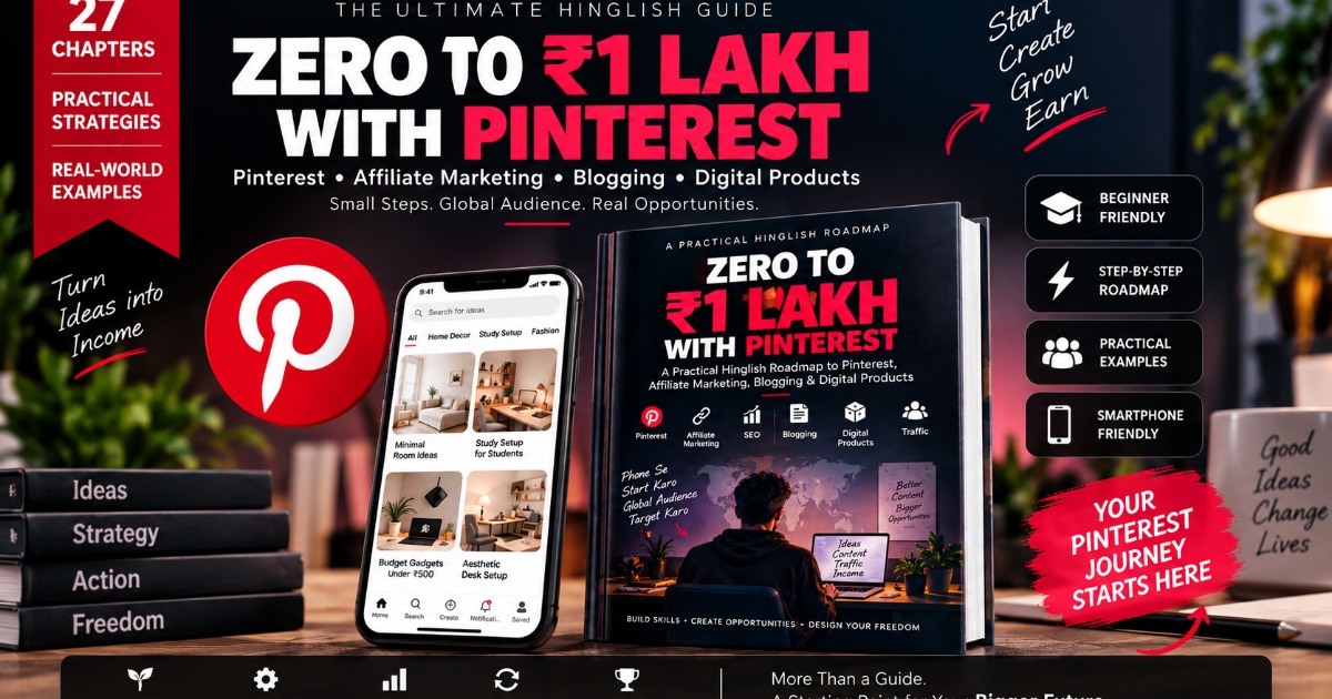 Zero to ₹1 Lakh with Pinterest – Practical Hinglish Monetization Roadmap