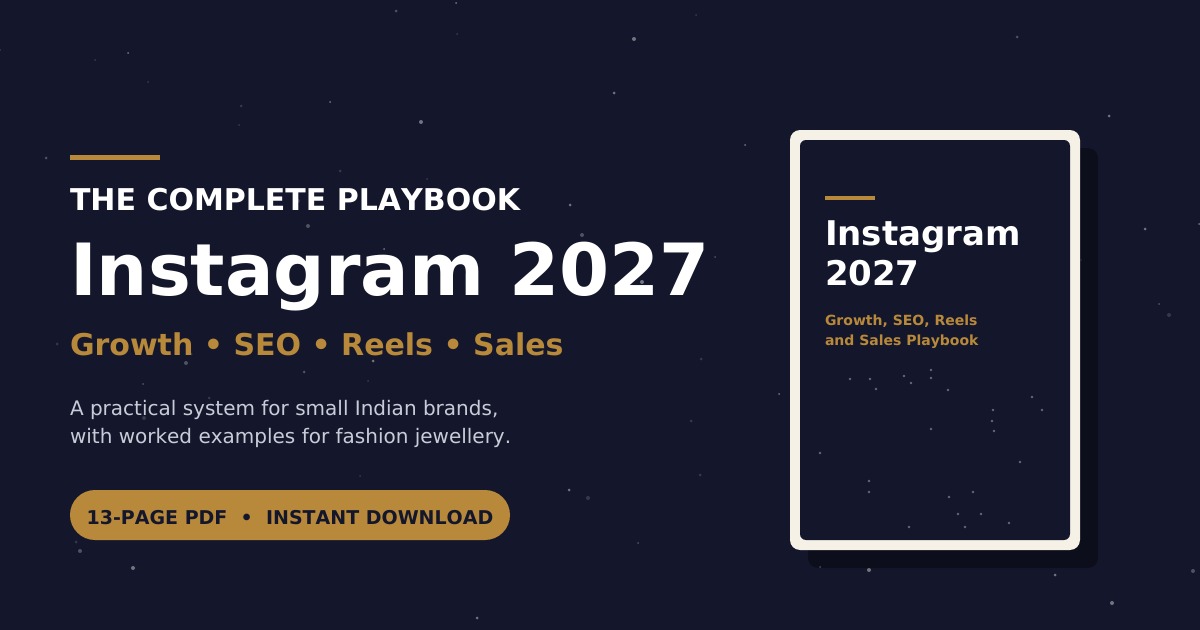 Instagram 2027 — The Complete Growth, SEO, Reels & Sales Playbook