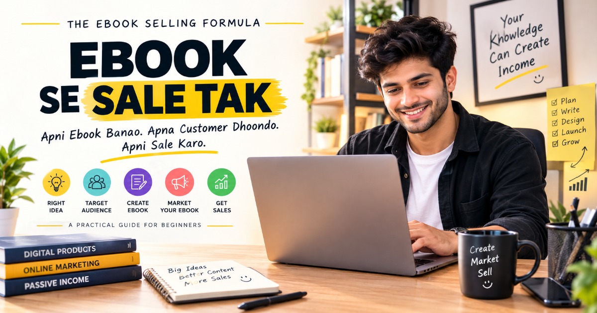 EBOOK SE SALE TAK The Ebook Selling Formula Apni Ebook Banao. Apna Customer Dhoondo. Apni Sale Karo.