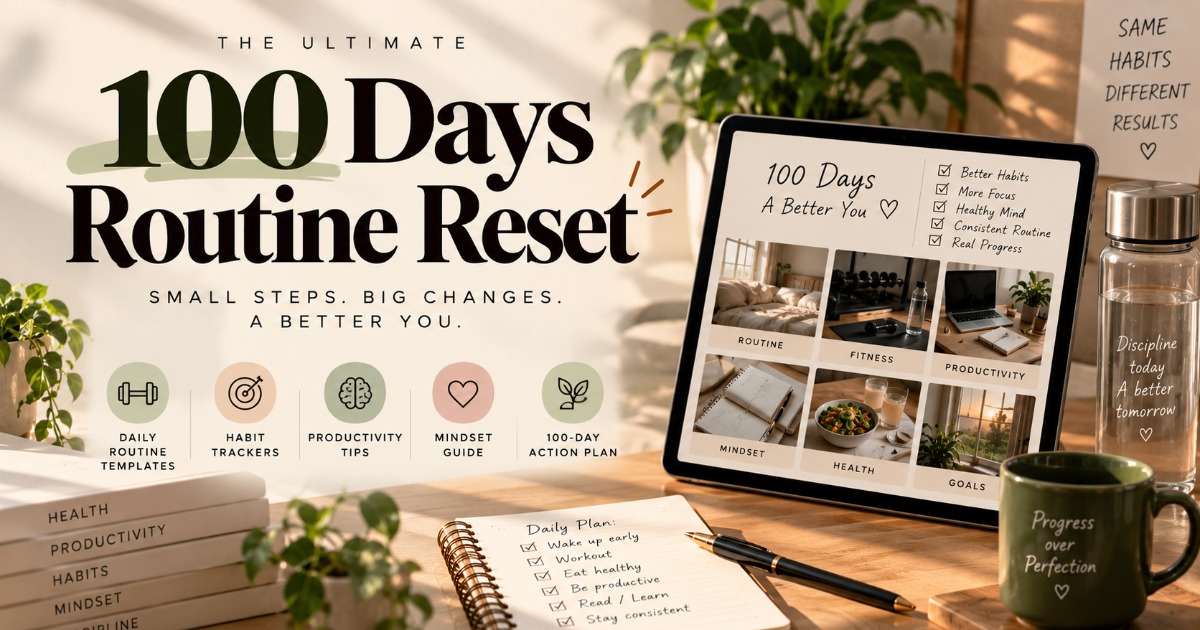 The 100-Day Reset - ROUTINE SET KARO, LIFE CHANGE KARO