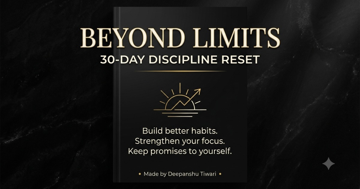 30-Day Discipline Reset ~ Beyond Limits