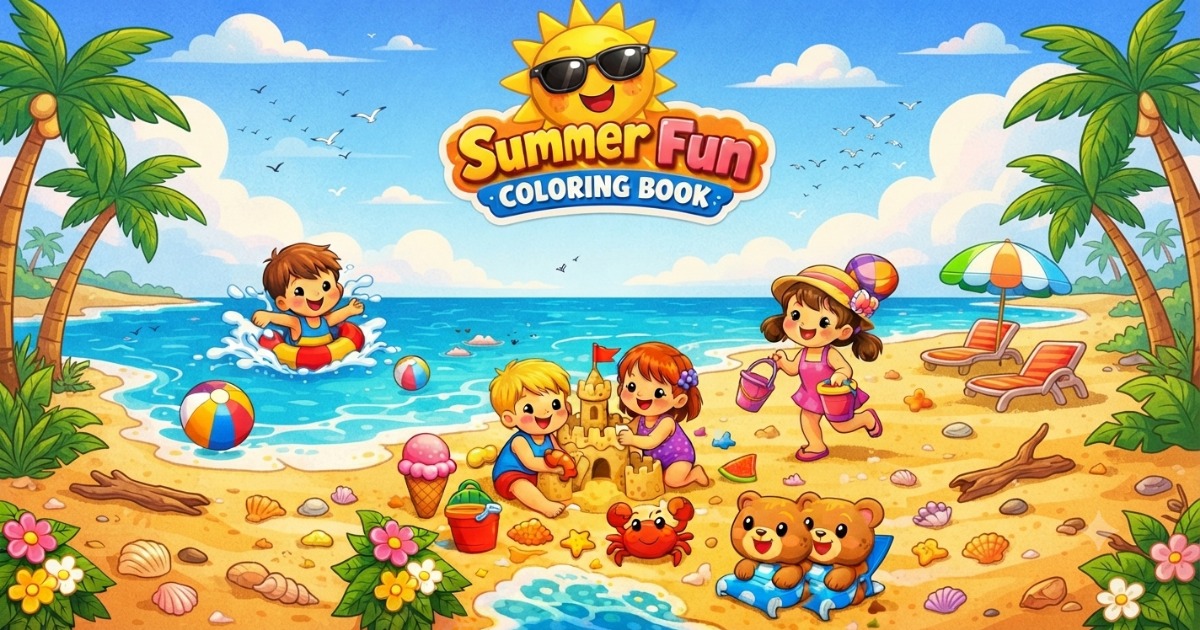 Summer Fun coloring Book