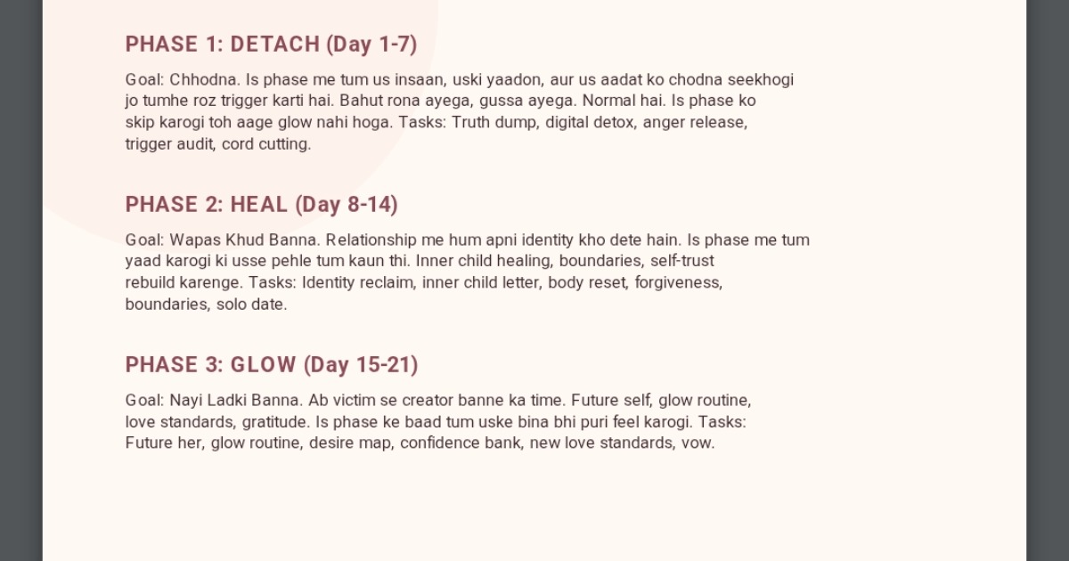 Detox Your Heart - 21 Day Healing Journal — image 4