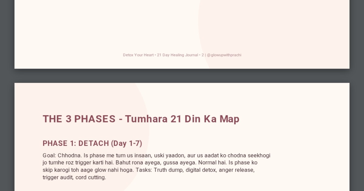 Detox Your Heart - 21 Day Healing Journal — image 3