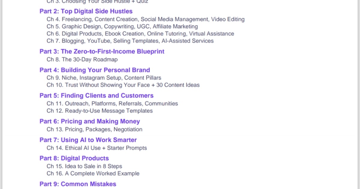 Digital Income & Side Hustles Blueprint (Beginner Edition) — image 4
