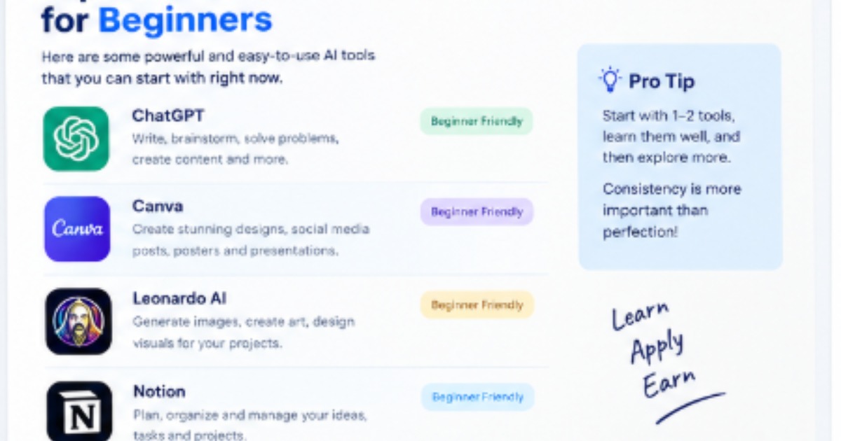 AI Tools for Earning: A Beginner’s Practical Guide, image 4