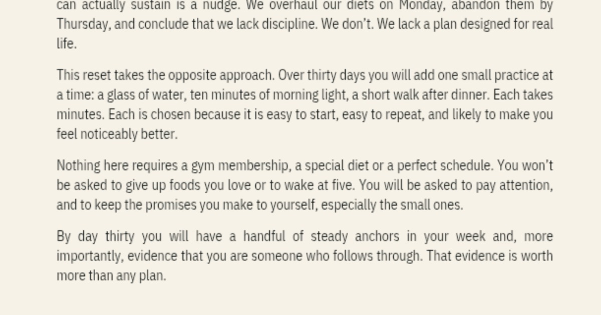 The 30-day Healthy Habits reset, image 3