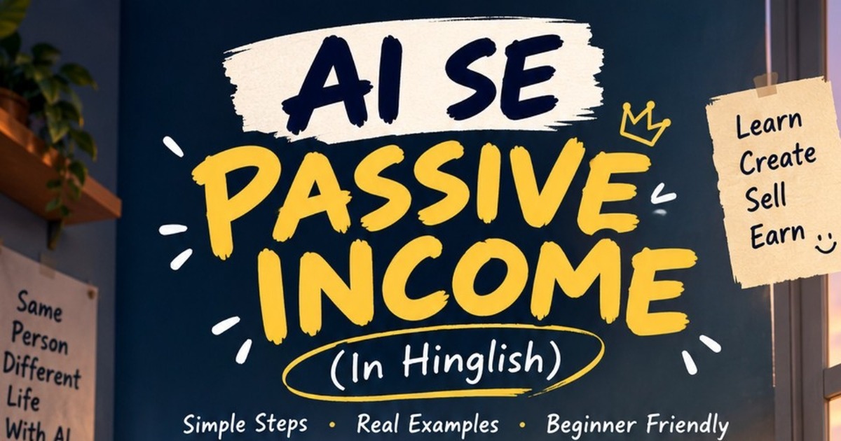 AI se Passive Income (In Hinglish)