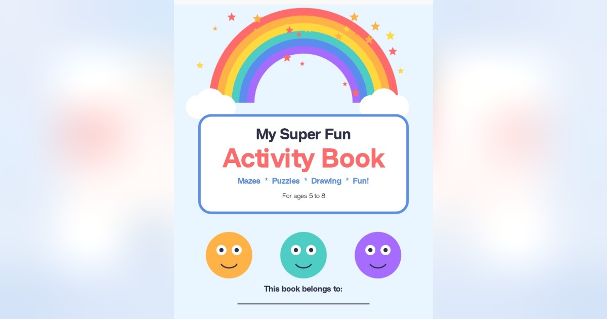 Kids activities book