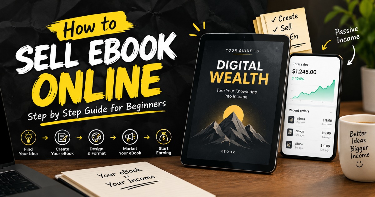 Learn how to start your own digital product business with this beginner-friendly guide! ✅ Find profitable eBook ideas ✅ Create an eBook using AI & Canva ✅ Design a professional PDF ✅ Set your price ✅ Promote and sell on Instagram ✅ Learn the basics of pay