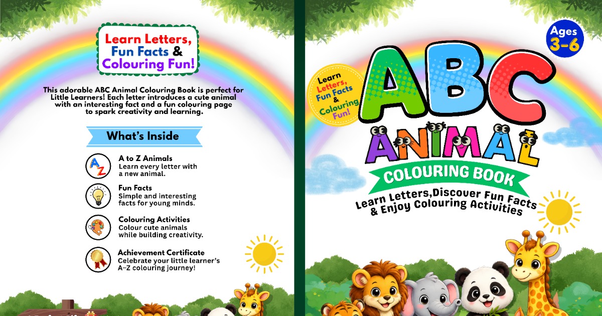 ABC Animal Colouring Book, image 3