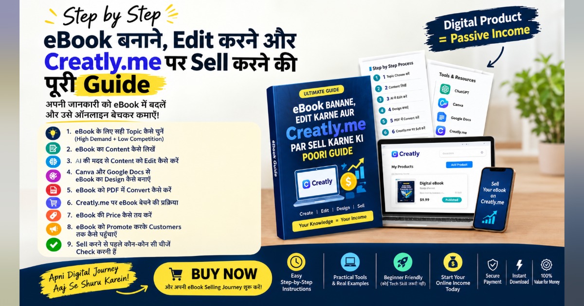 📘 eBook Creation Master Guide: Create, Edit & Sell on Creatly.me | Beginner-Friendly Step-by-Step Guide