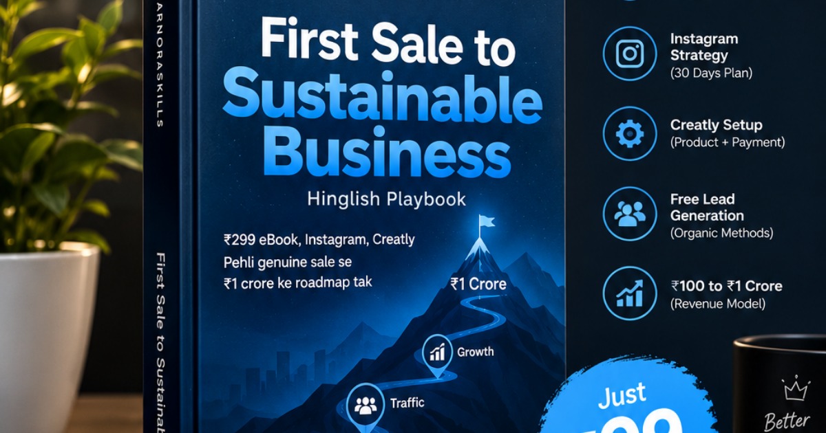 First Sale to Sustainable Business | Beginner's Hinglish Playbook