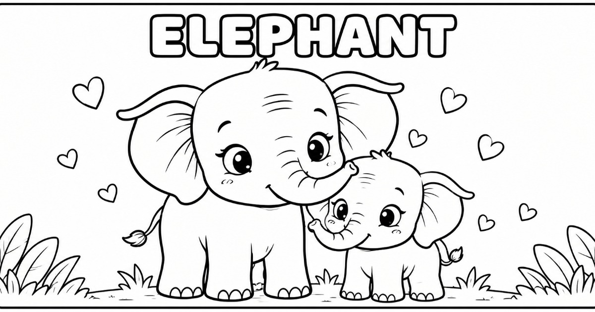 Cute Animals Coloring Book for Kids | 25 Fun & Adorable Animal Coloring Pages, image 3