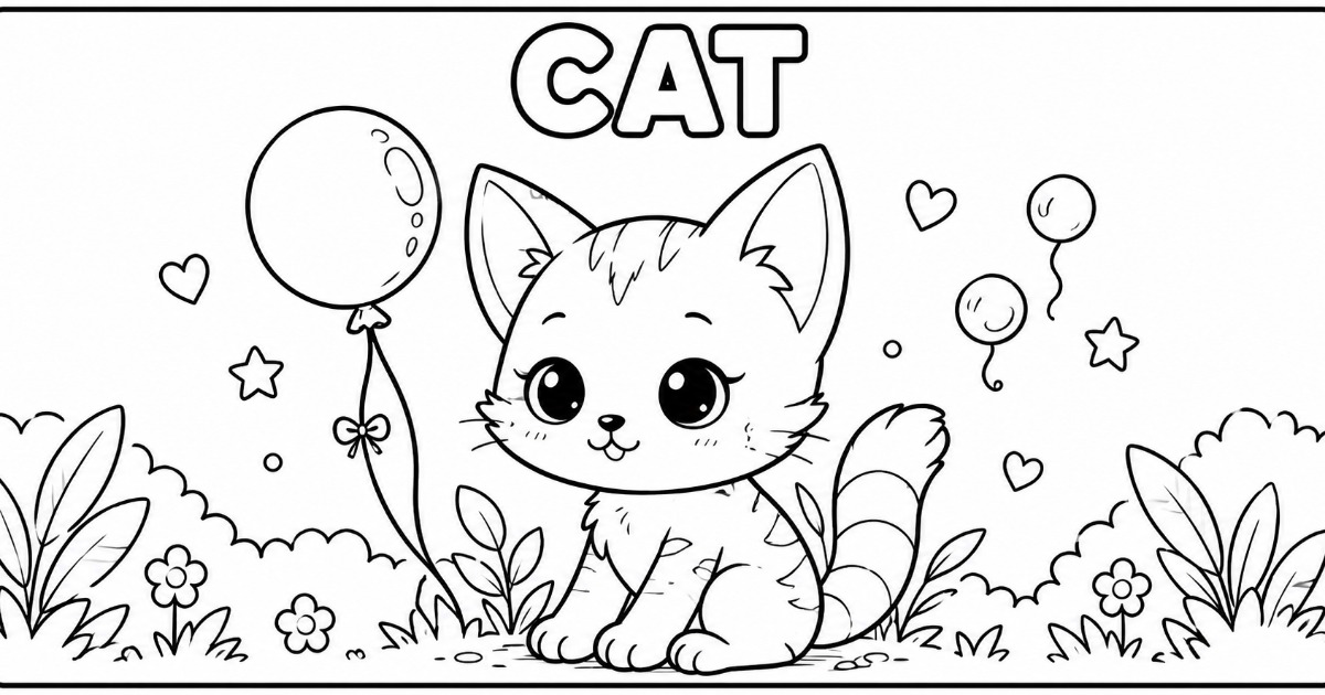 Cute Animals Coloring Book for Kids | 25 Fun & Adorable Animal Coloring Pages, image 4