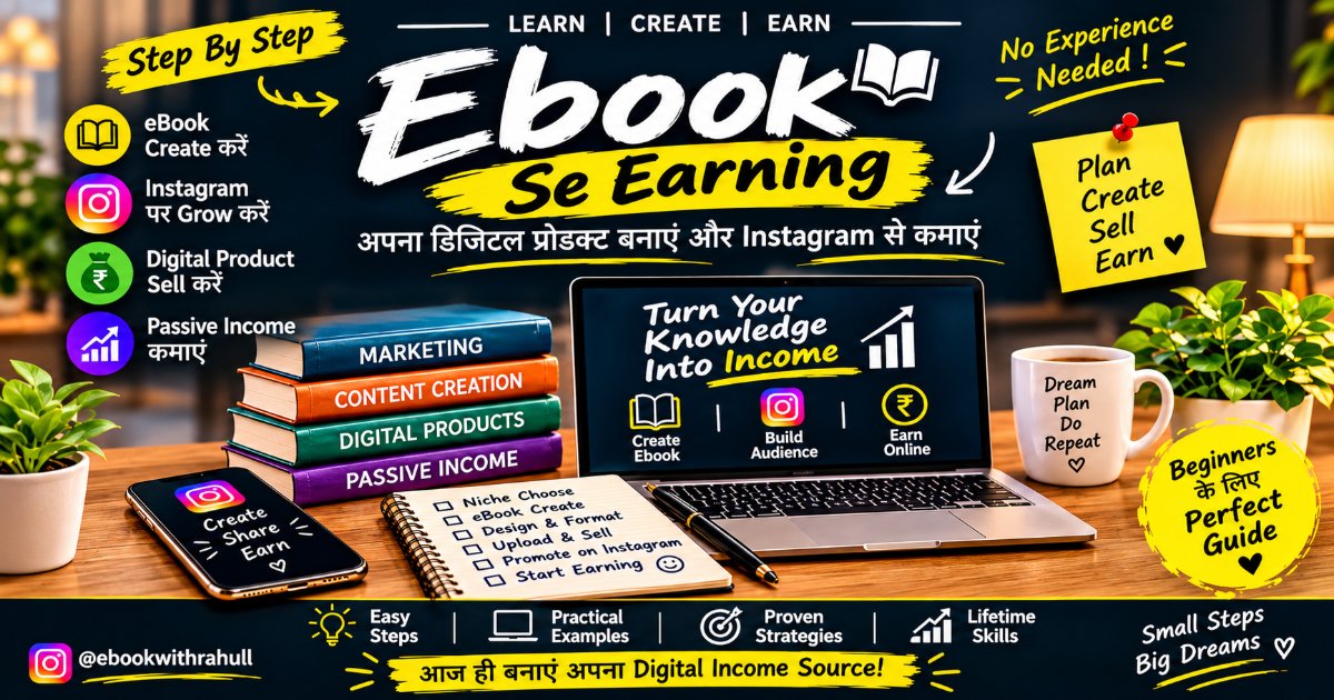 eBook Se Earning: Step-by-Step Guide to Create, Sell & Earn on Instagram