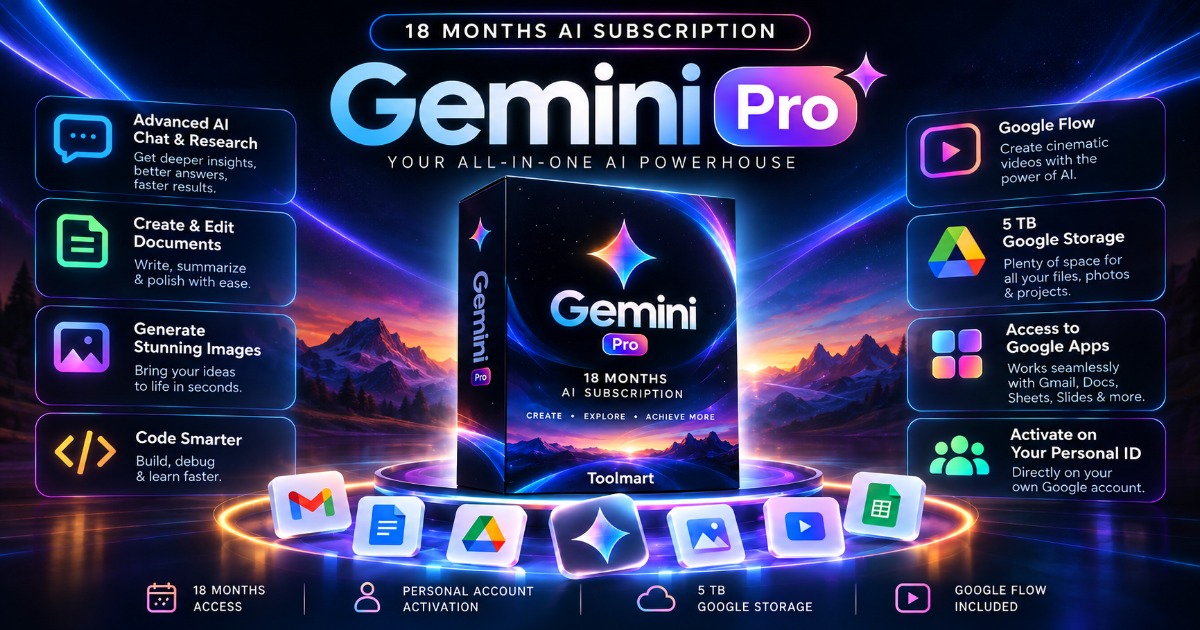 Gemini Pro – 18 Months AI Subscription