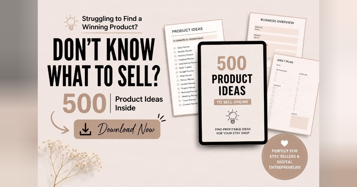 500 digital product ideas for passive income