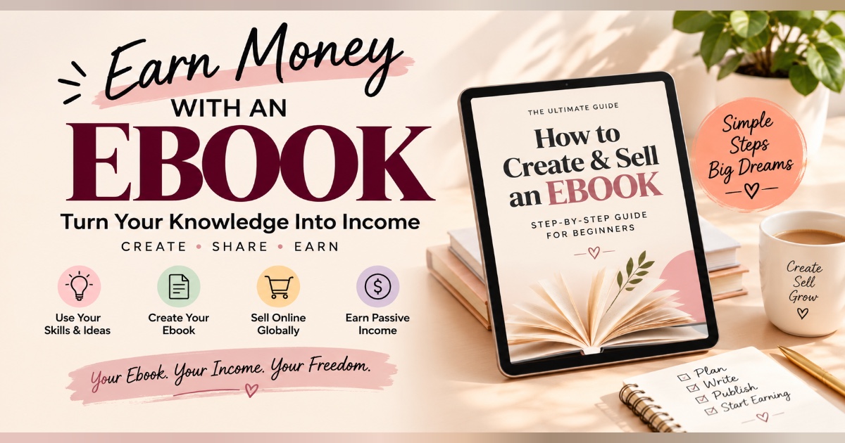 Earn money with an ebook just using canva and chat gpt
