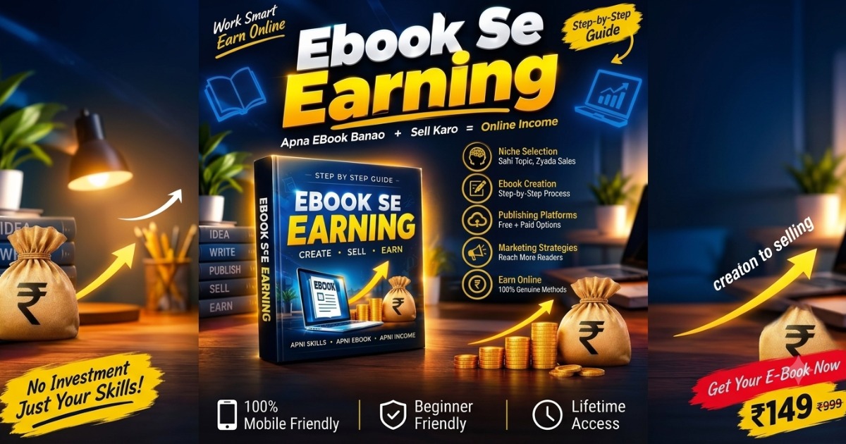 Ebook Se Earning – ईबुक से ऑनलाइन कमाई
