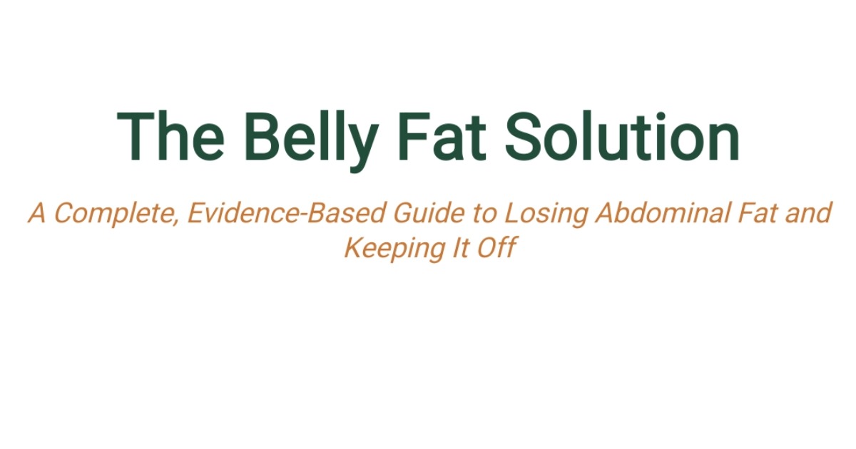 The belly fat solution