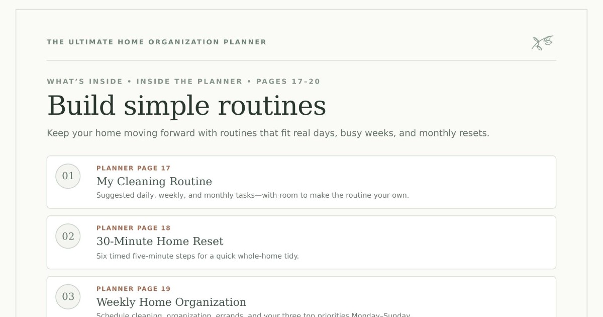 The Ultimate Home Organization Planner, image 3