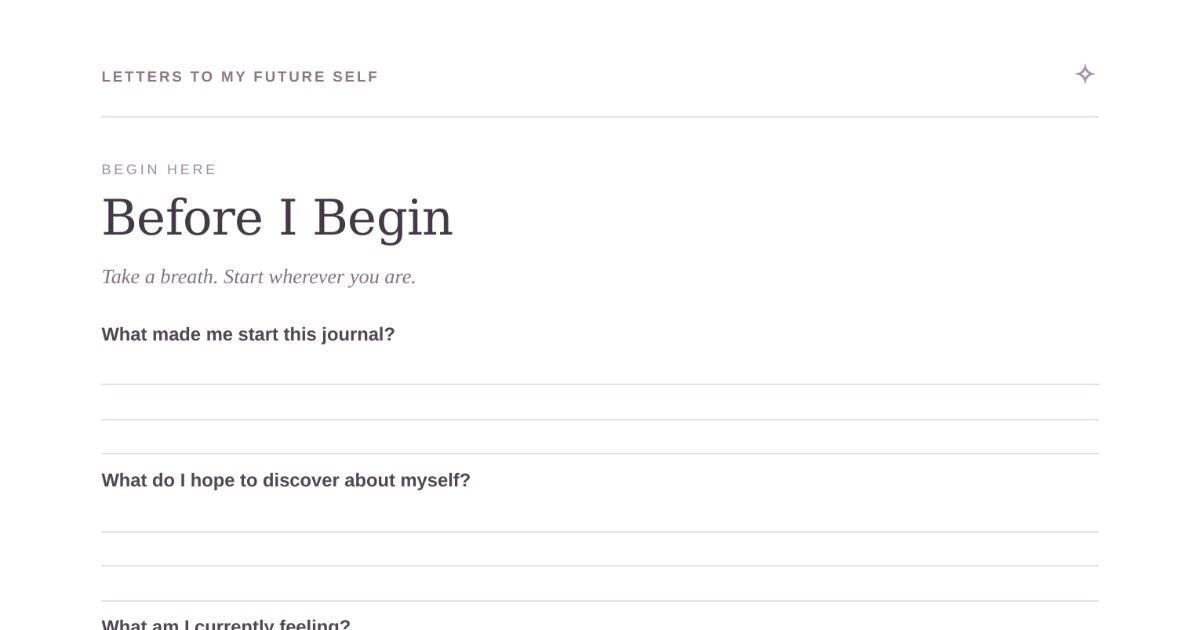 Letters to My Future Self — Guided Reflection Journal & Printable Ebook, image 2
