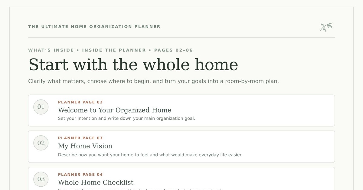 The Ultimate Home Organization Planner, image 4