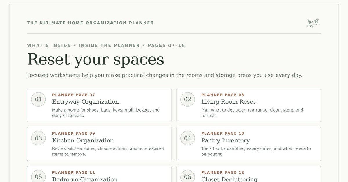 The Ultimate Home Organization Planner, image 5
