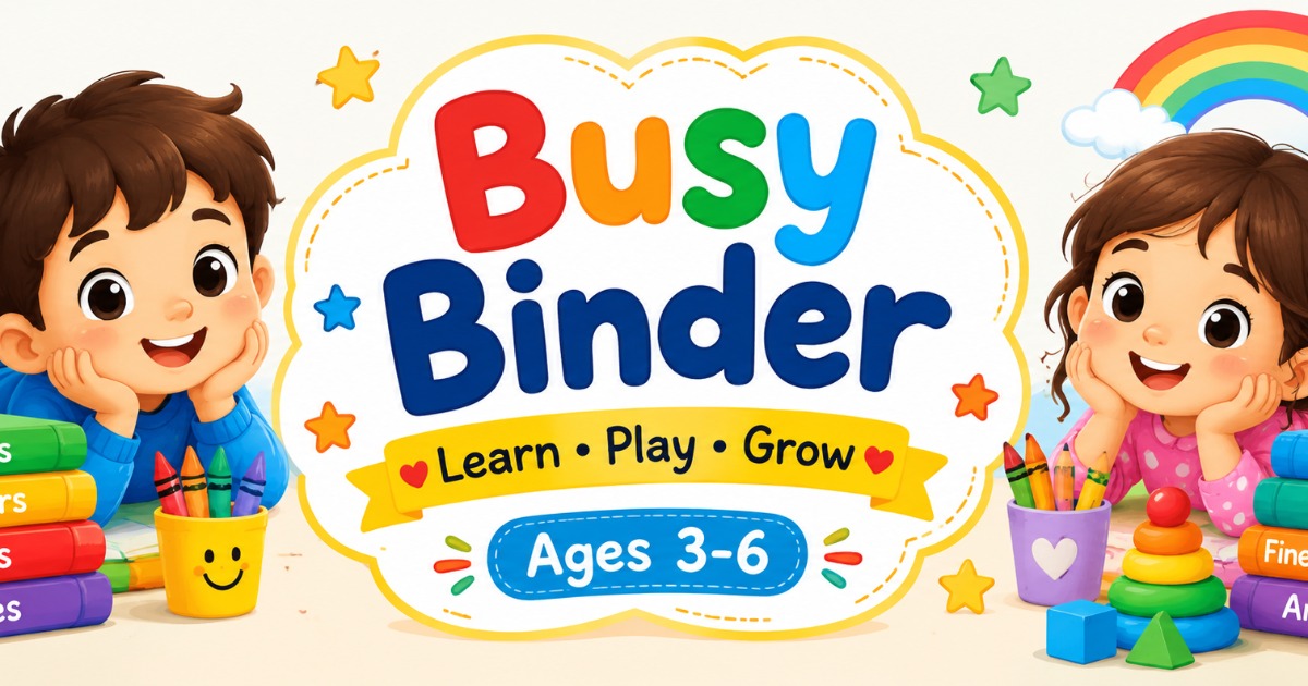 Busy Binder for Kids Ages 3–6