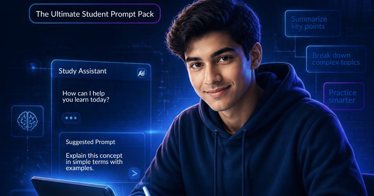 "PromptED: 100 AI Prompts Every Student Should Have", image 2