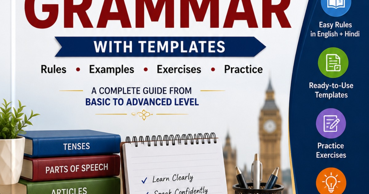 COMPLETE ENGLISH GRAMMAR WITH TEMPLATES 📘 — image 2