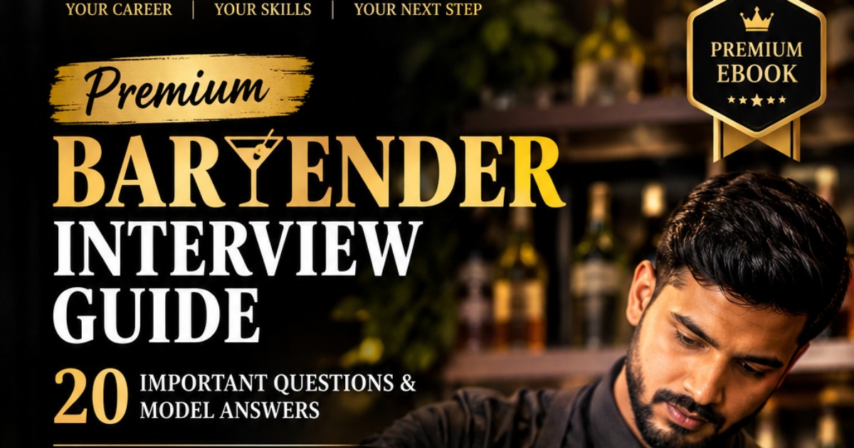 The ultimate bartending interview guide