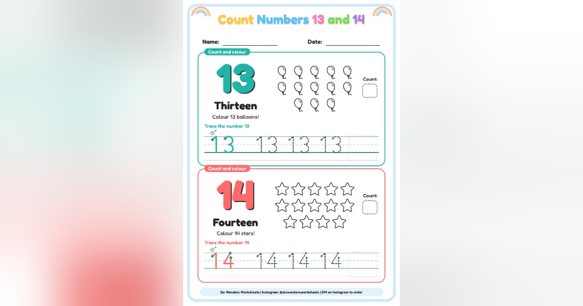 Six Wonders Starter Pack: 50 Worksheets (Ages 3 to 6), image 3