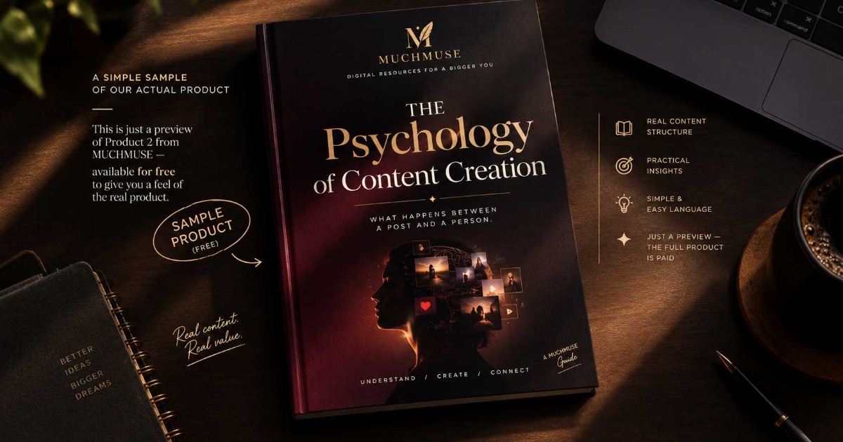 Free Sample Product Of Psychology Of Content Creation