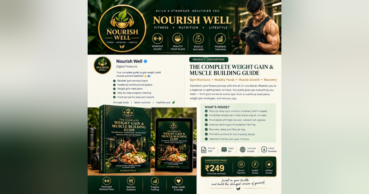 💪 The Complete Weight Gain & Muscle Building Guide