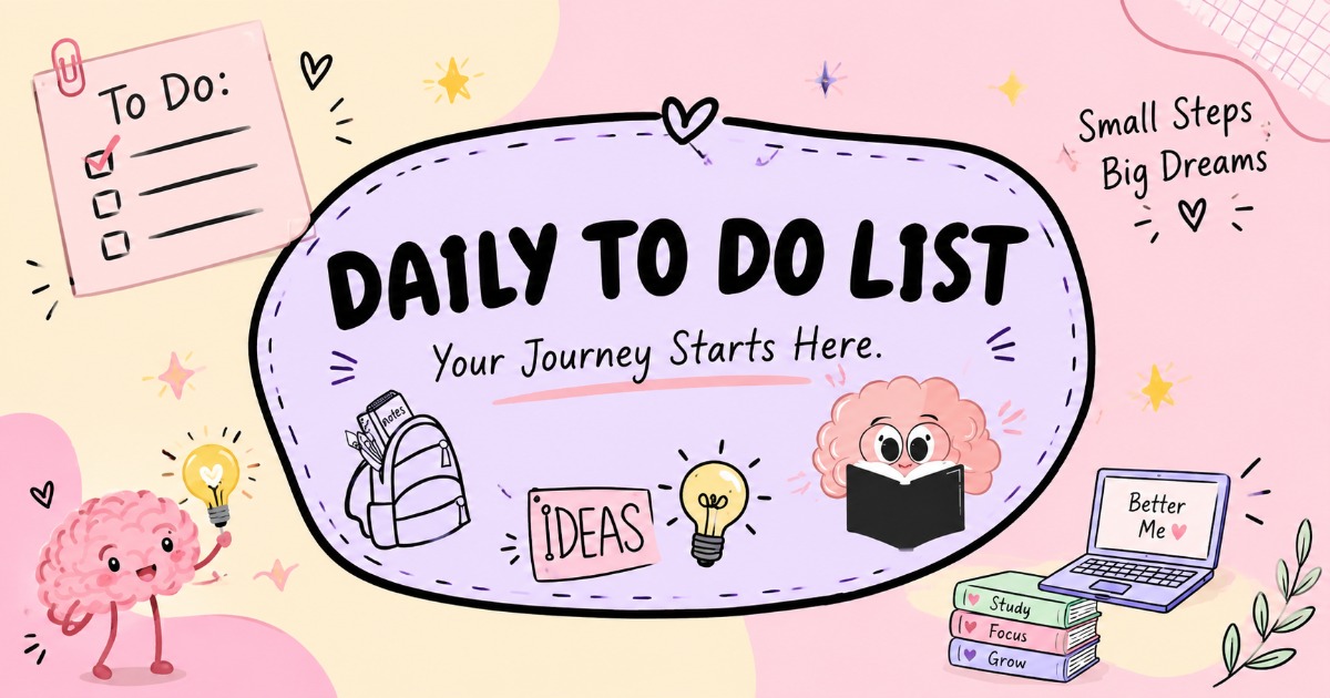 Daily To-Do List | Study Planner πβ¨