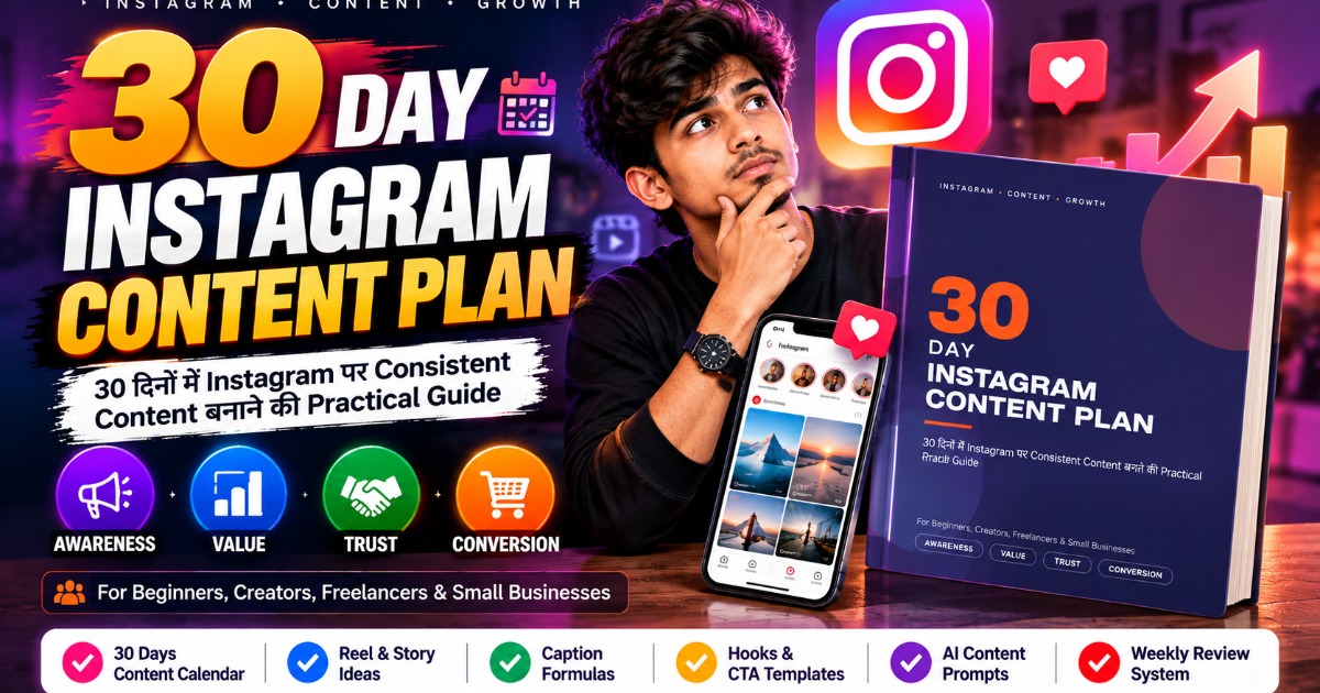 30-Day Instagram Content Plan – 30 Days of Reels, Stories & Content Ideas