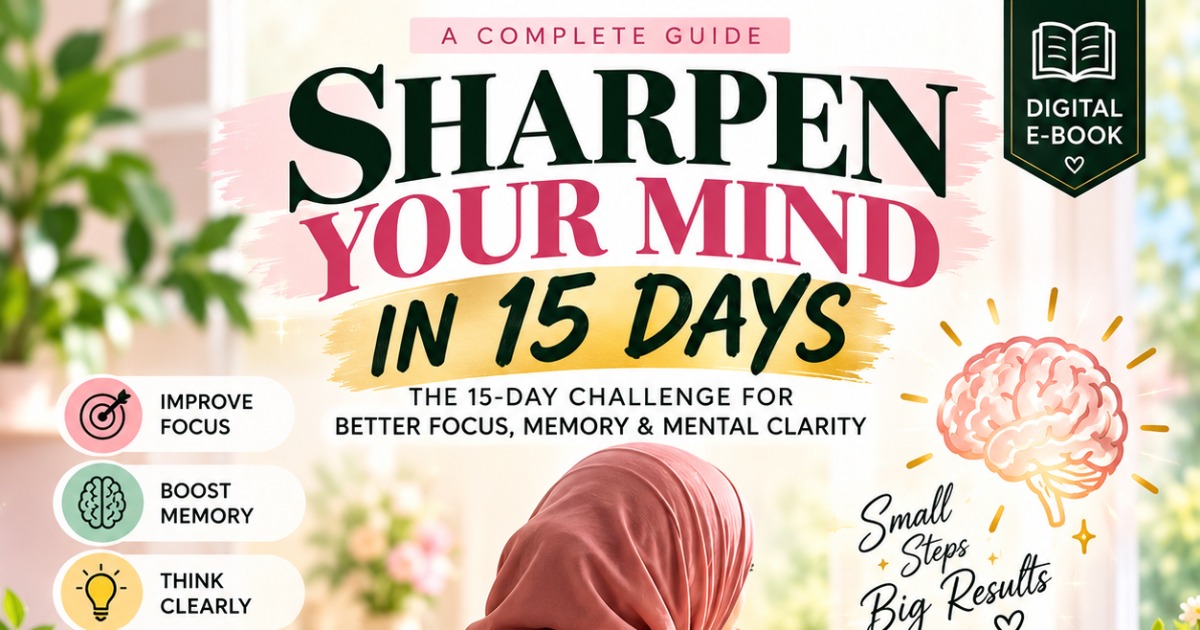 Sharpen Your Mind in 15 Days The 15-Day Challenge for Better Focus, Memory & Mental Clarity. — image 2