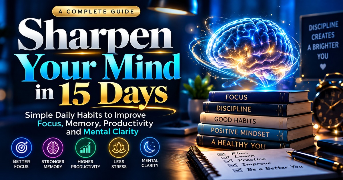 Sharpen Your Mind in 15 Days The 15-Day Challenge for Better Focus, Memory & Mental Clarity.